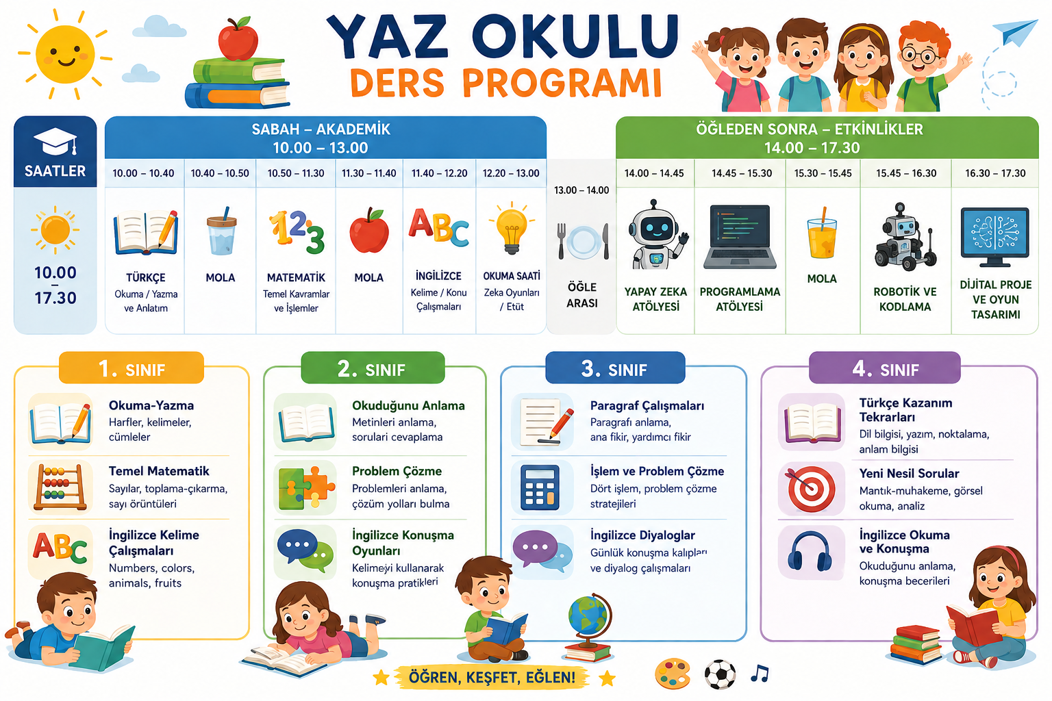 Yaz Okulu Ders Programı
